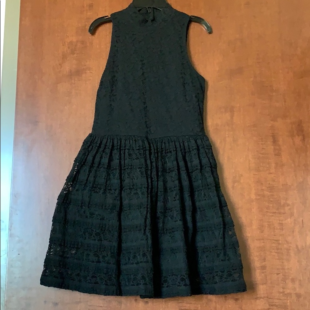 Black lace dress
